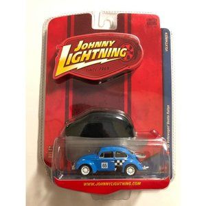 Johnny Lightning Blue ‘65 Volkswagen Beetle Rallye 1:64 Scale Ltd Ed W Cover New
